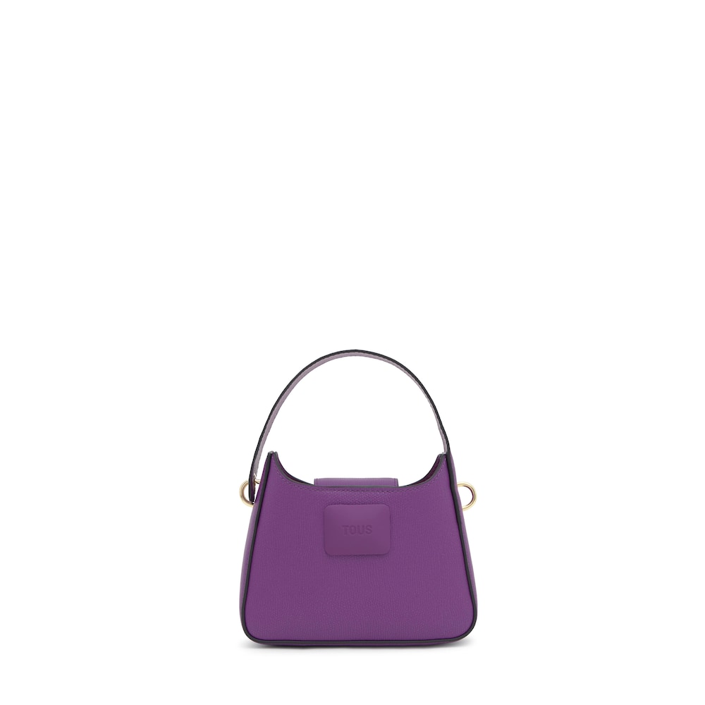 Mini bolso de hombro morado TOUS Lucia image number 3