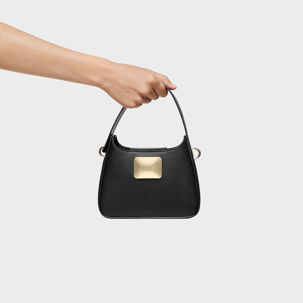 Mini bolso de hombro negro TOUS Lucia image number 7