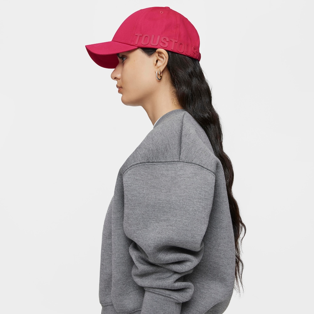 Fuchsia-colored Cap TOUS Motif