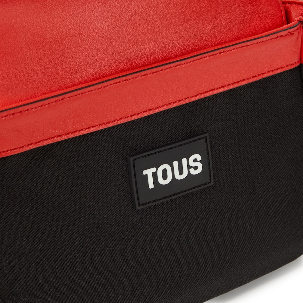 Borsa a tracolla piccola in pelle color corallo TOUS Bold Bear