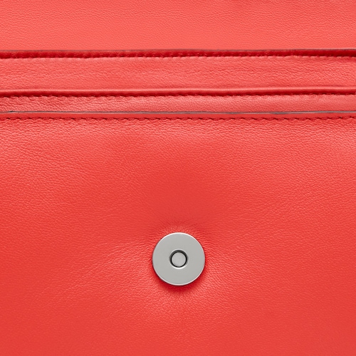 Bandolera peque&ntilde;a de piel coral TOUS Bold Bear