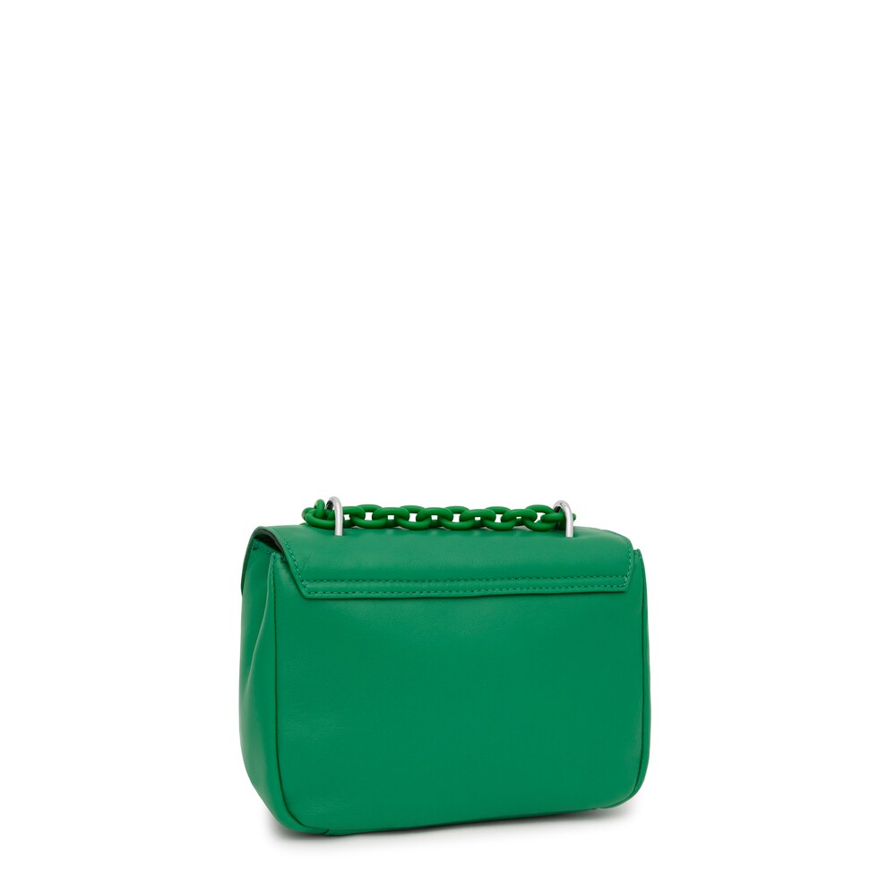 Small green leather Crossbody bag TOUS Bold Bear