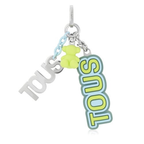 Lime green logos Key ring Bold Bear