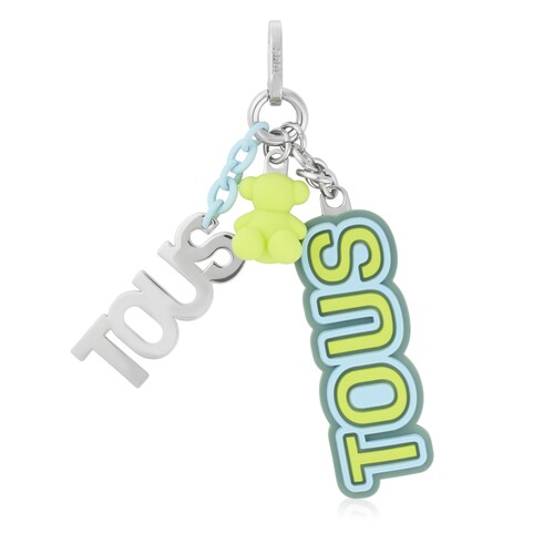 Lime green logos Key ring Bold Bear image number 0