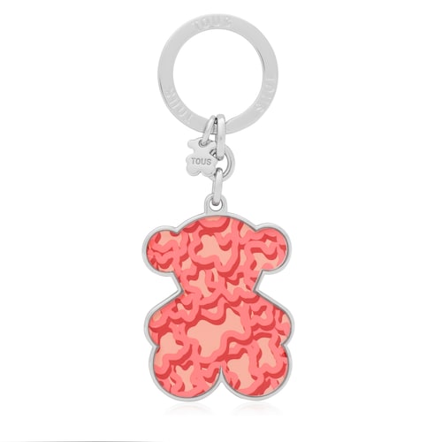 Porte-cl&eacute;s ourson corail Kaos Icon