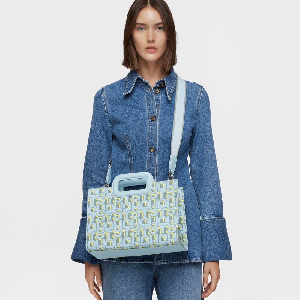 Medium light blue Amaya Shopping bag TOUS MANIFESTO image number 5