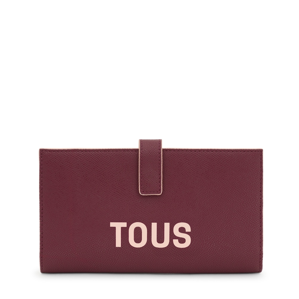 Large burgundy Wallet TOUS Halfmoon