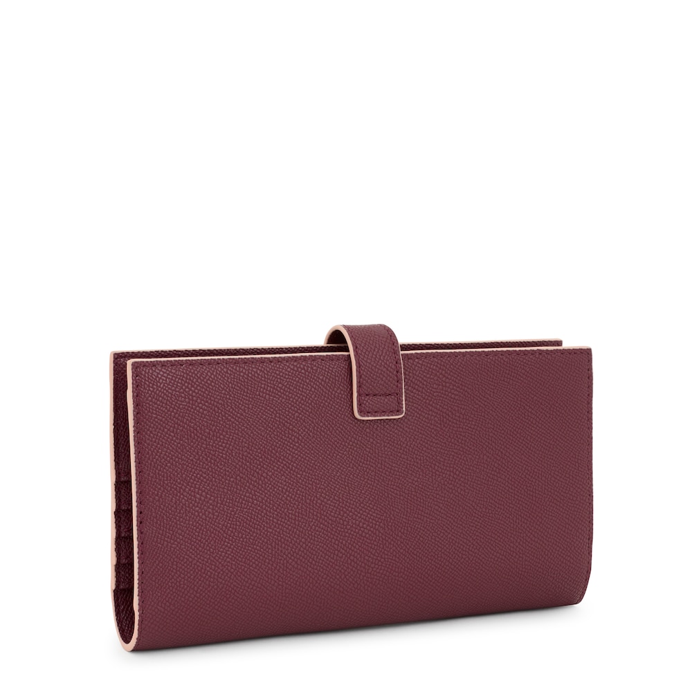 Large burgundy Wallet TOUS Halfmoon