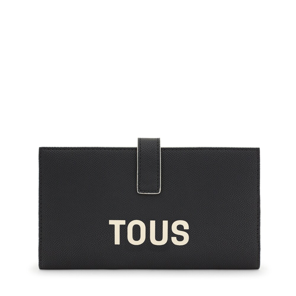 Large black Wallet TOUS Halfmoon