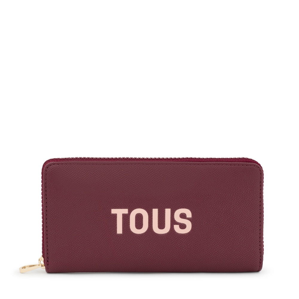 Medium burgundy Wallet TOUS Halfmoon