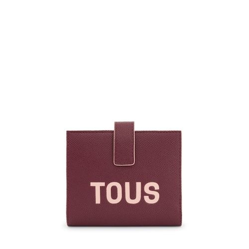 Burgundy Card wallet TOUS Halfmoon