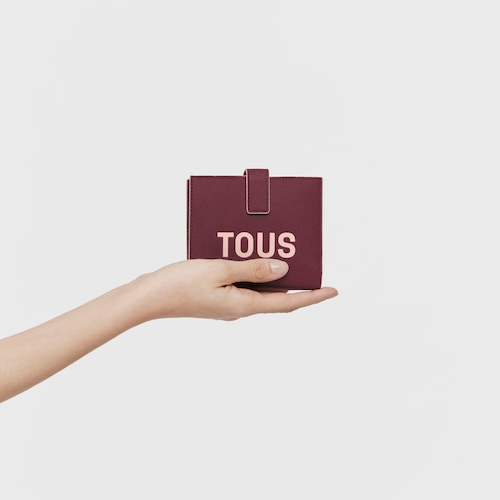 Burgundy Card wallet TOUS Halfmoon