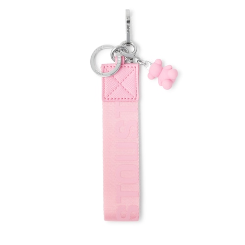 Pink webbing Key ring Bold Bear TOUS