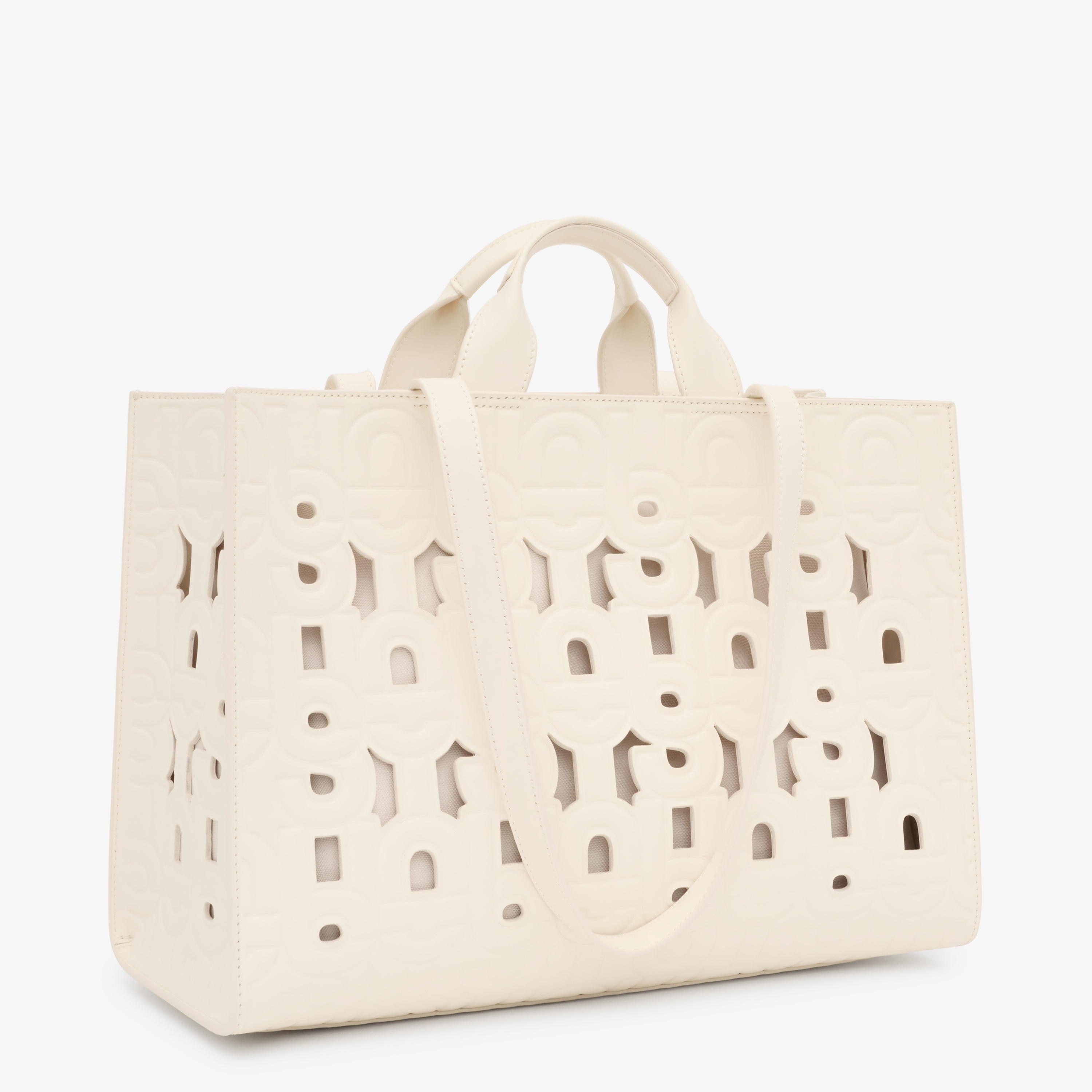 Large beige Amaya Shopping bag TOUS MANIFESTO CUT