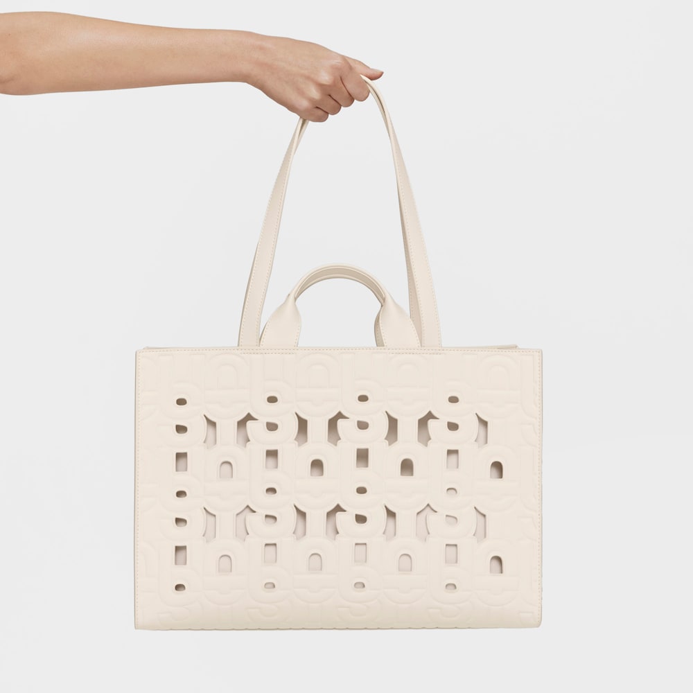 Large beige Amaya Shopping bag TOUS MANIFESTO CUT