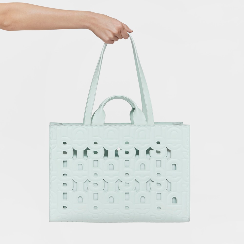 Large light blue Amaya Shopping bag TOUS MANIFESTO CUT