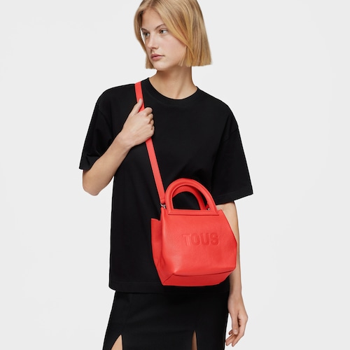 Medium red leather Shoulder bag TOUS Dora