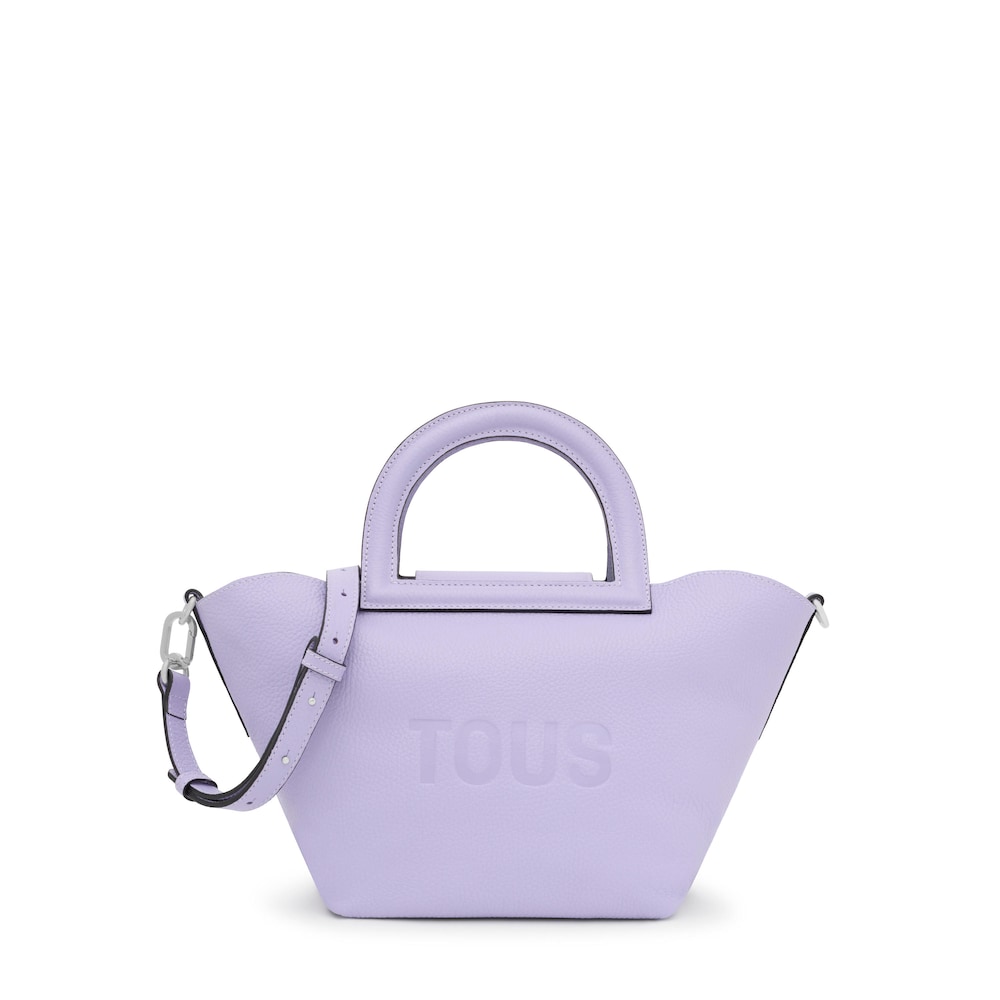 Medium lilac-colored leather Shoulder bag TOUS Dora