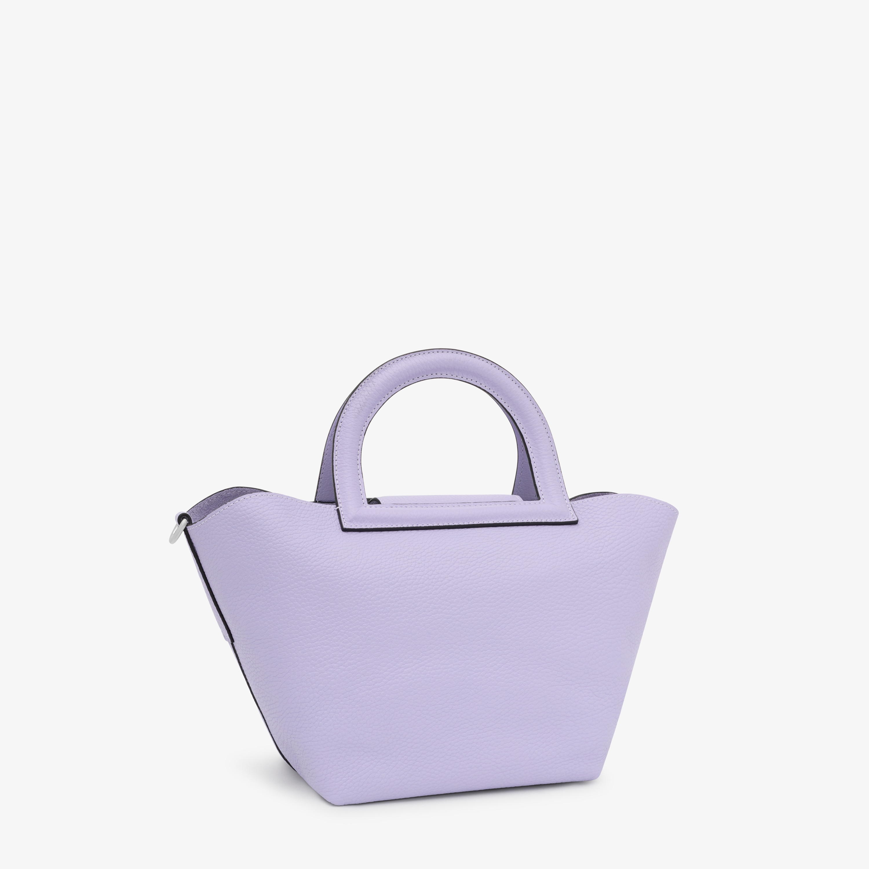 Medium lilac-colored leather Shoulder bag TOUS Dora | TOUS