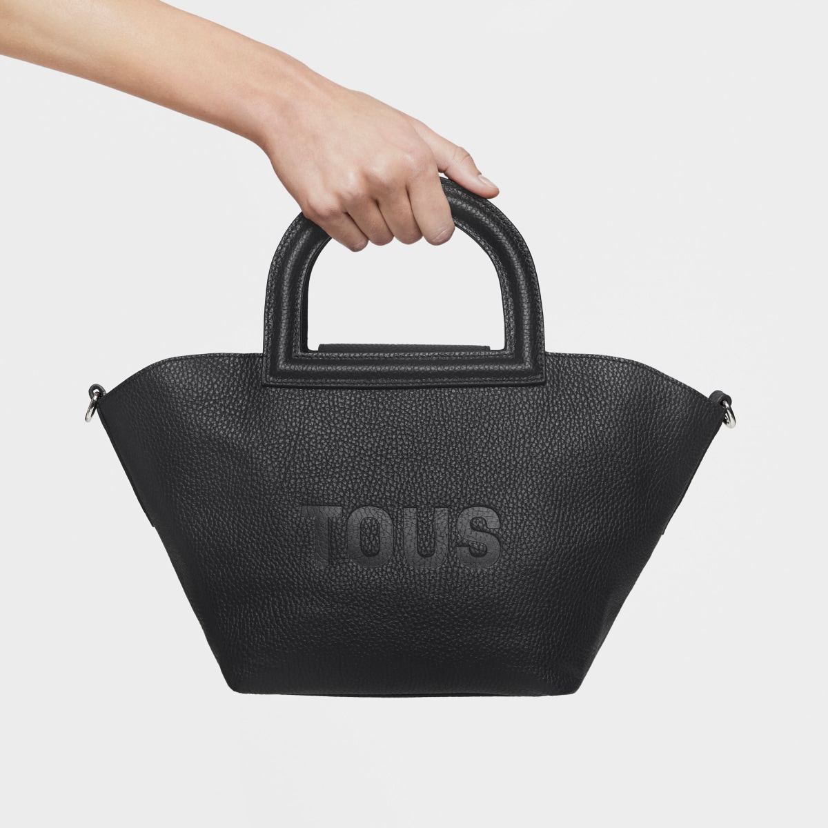 Medium black leather Shoulder bag TOUS Dora