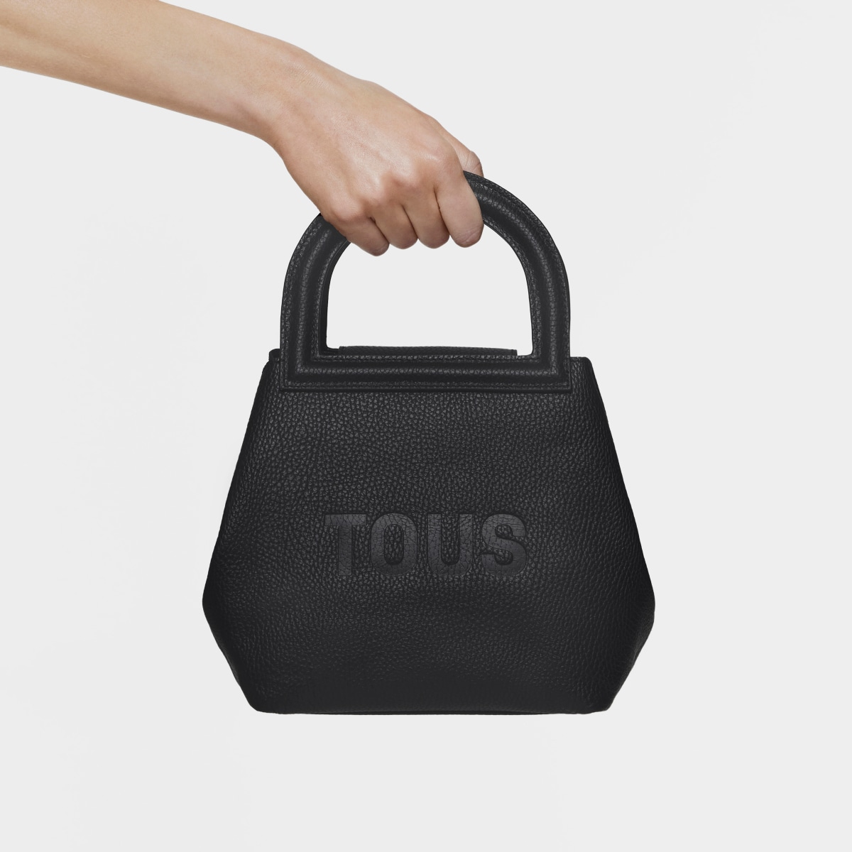 Medium black leather Shoulder bag TOUS Dora