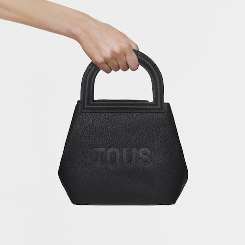 Medium black leather Shoulder bag TOUS Dora