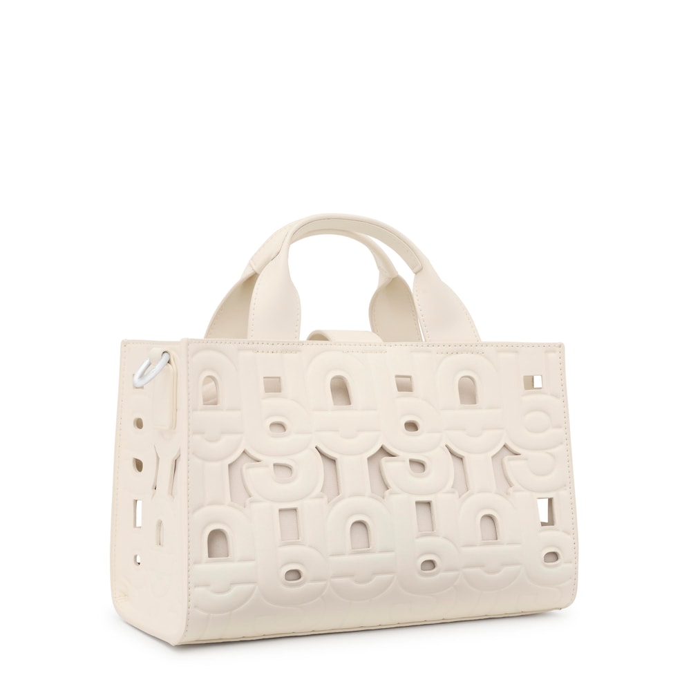 Medium beige Amaya Shopping bag TOUS MANIFESTO CUT image number 1