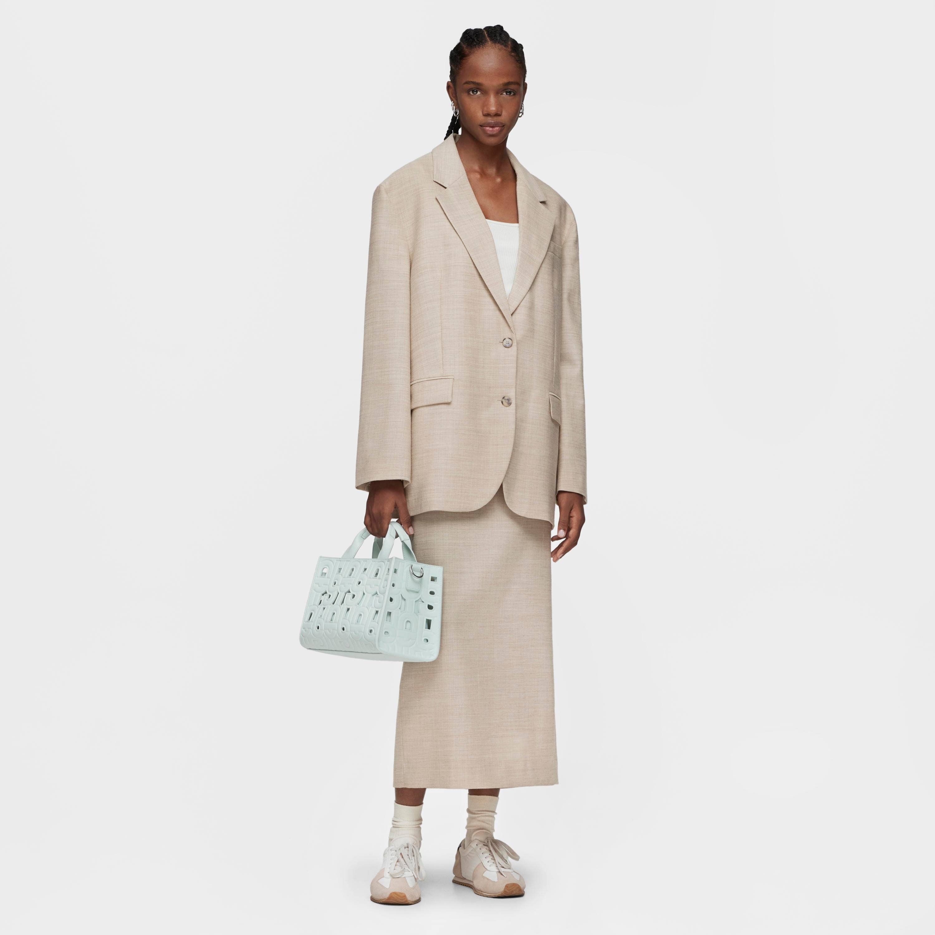 Medium light blue Amaya Shopping bag TOUS MANIFESTO CUT