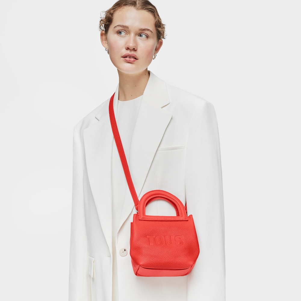 Small red leather Shoulder bag TOUS Dora