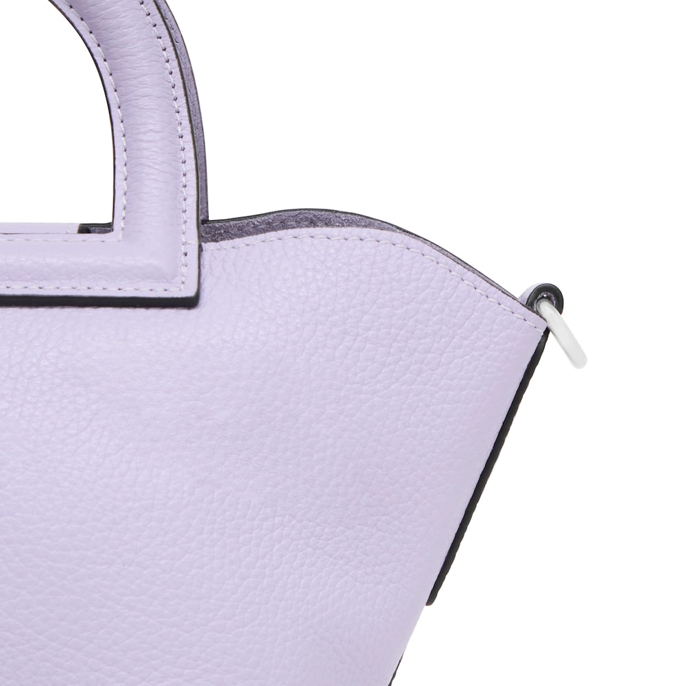 Small lilac-colored leather Shoulder bag TOUS Dora