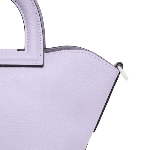 Small lilac-colored leather Shoulder bag TOUS Dora