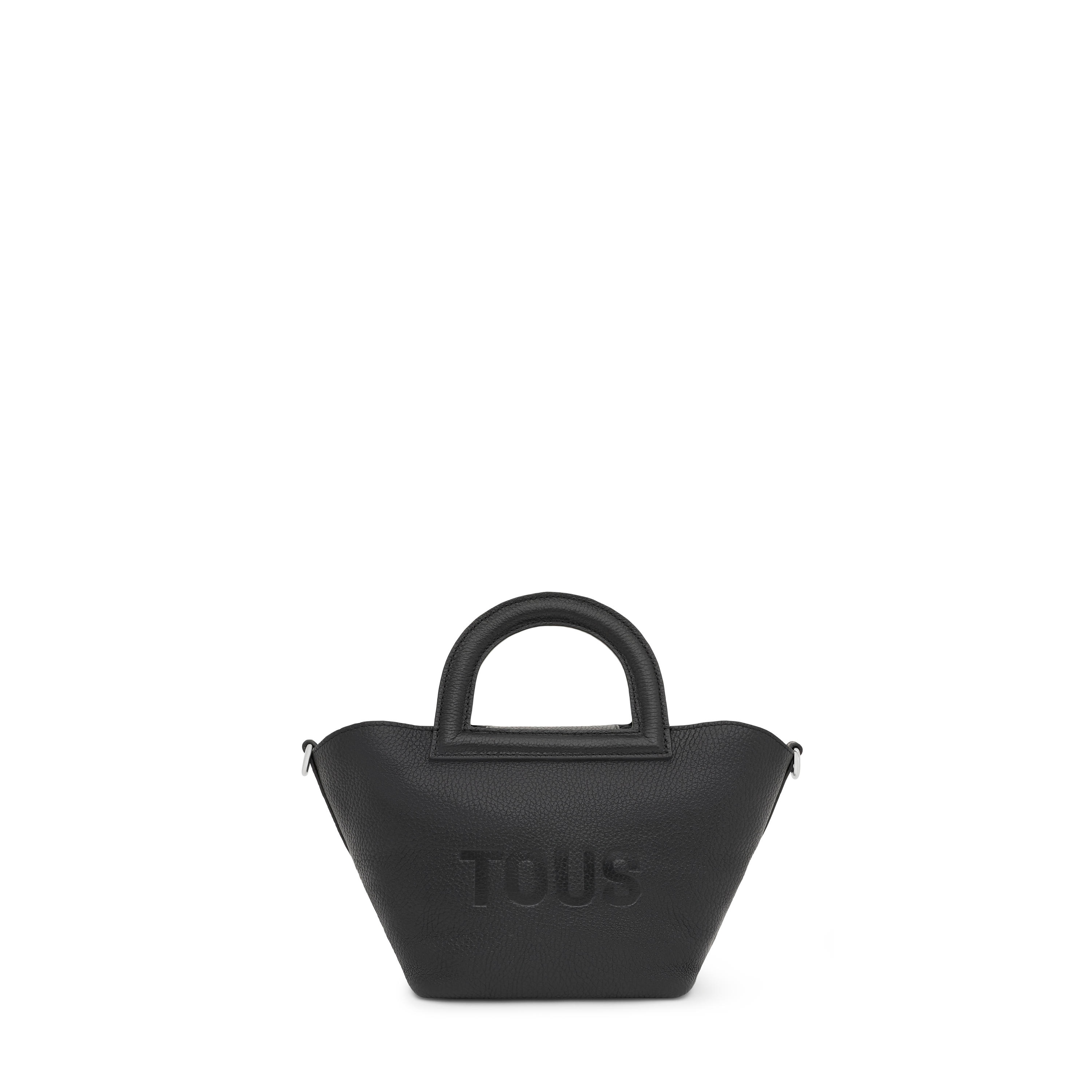 Small black leather Shoulder bag TOUS Dora