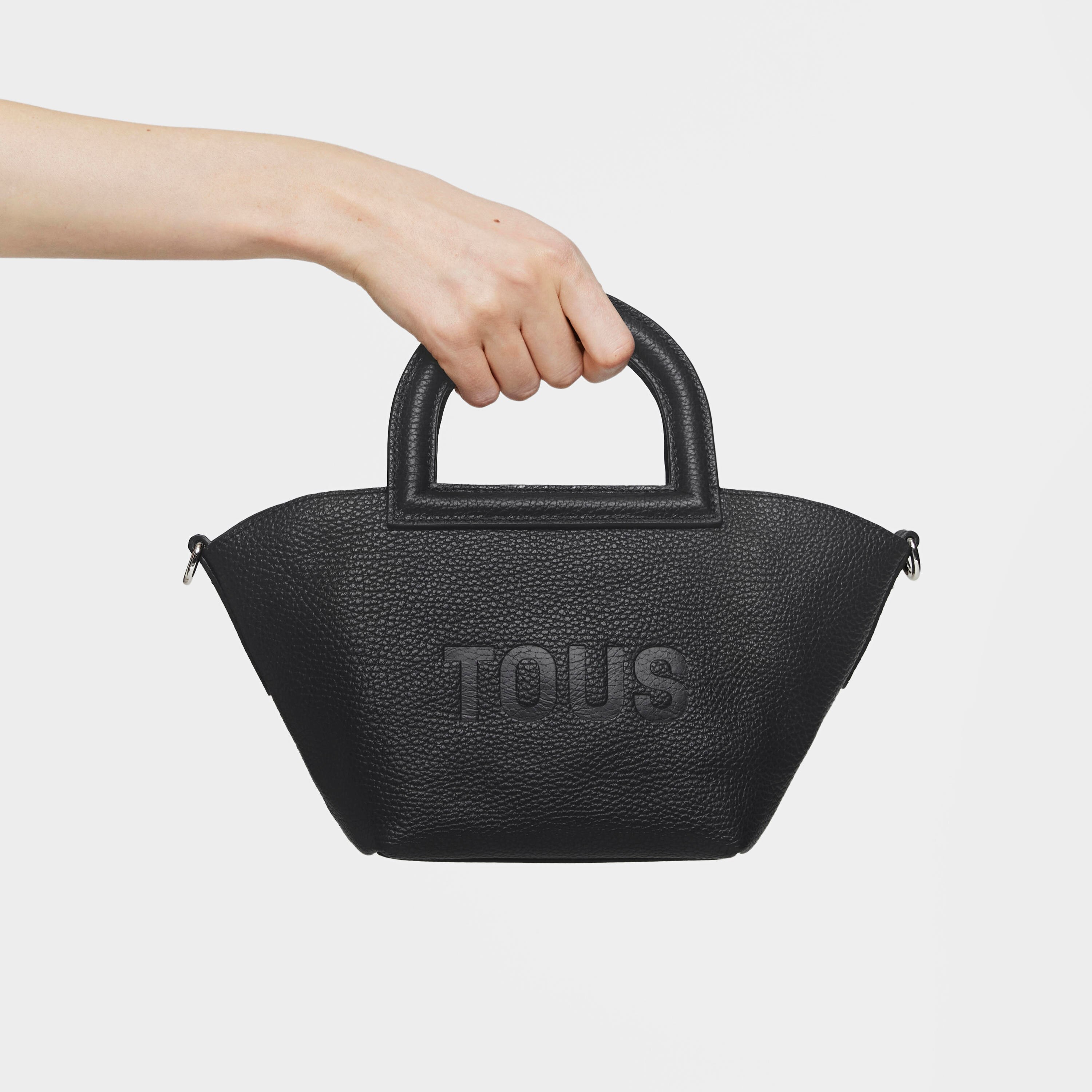 Small black leather Shoulder bag TOUS Dora
