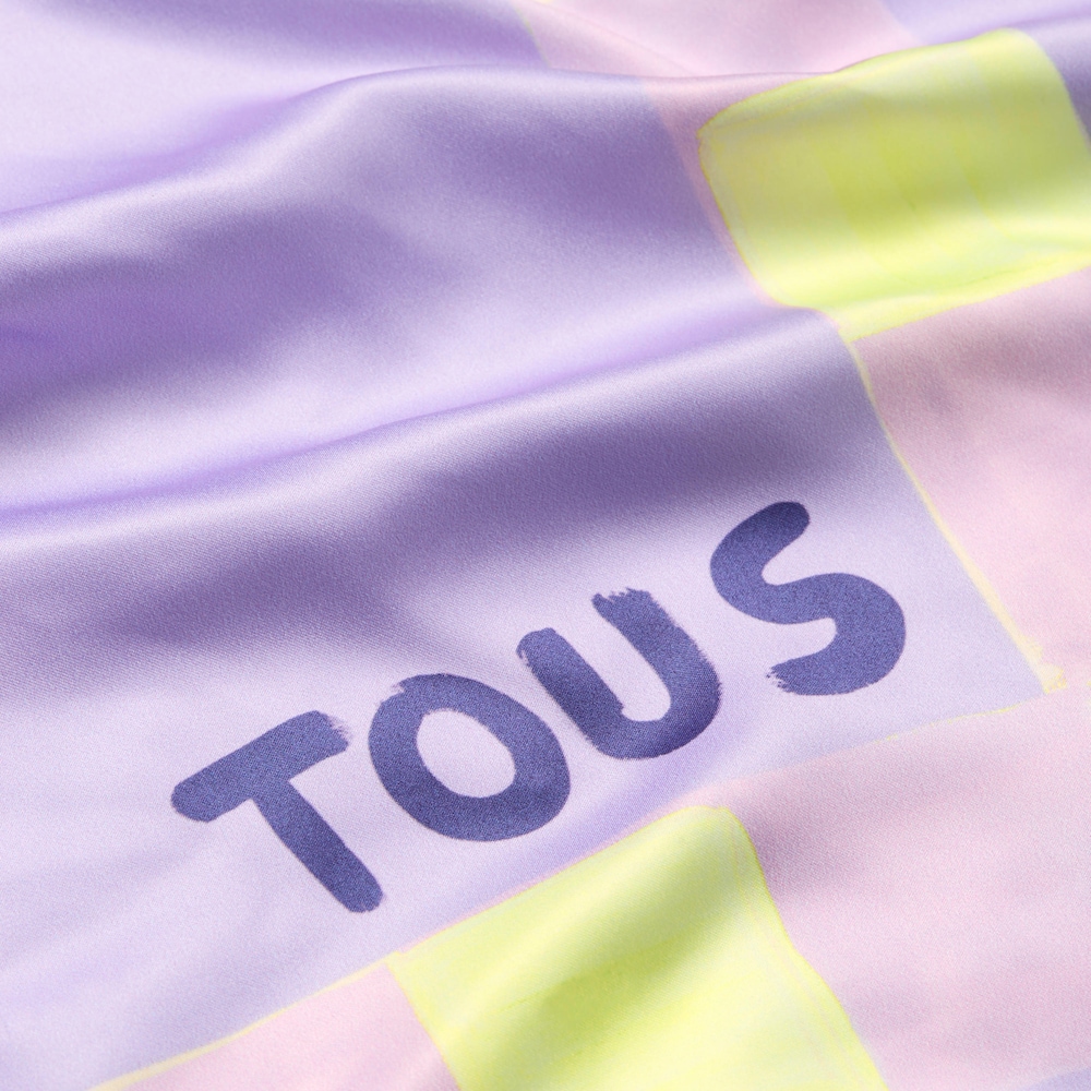 Foulard quadrato grande lilla TOUS Doris