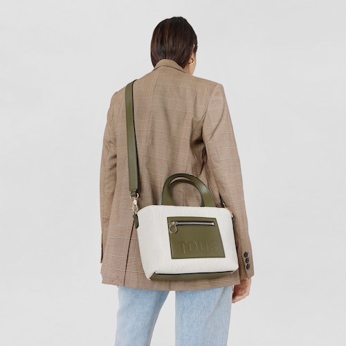 Small beige and khaki Tote bag TOUS Nanda