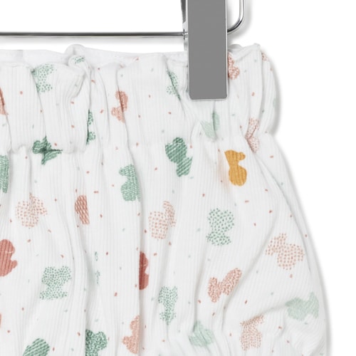 Conjunto de bebé de tirantes Joy blanco