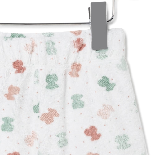 Conjunto de bebé de tecido atoalhado Joy branco