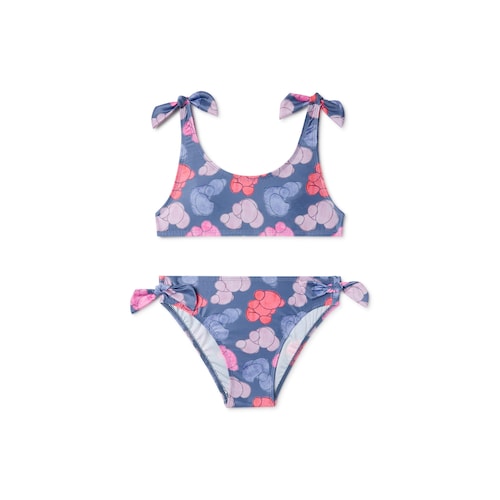 Bikini de niña Aqua azul marino image number 0