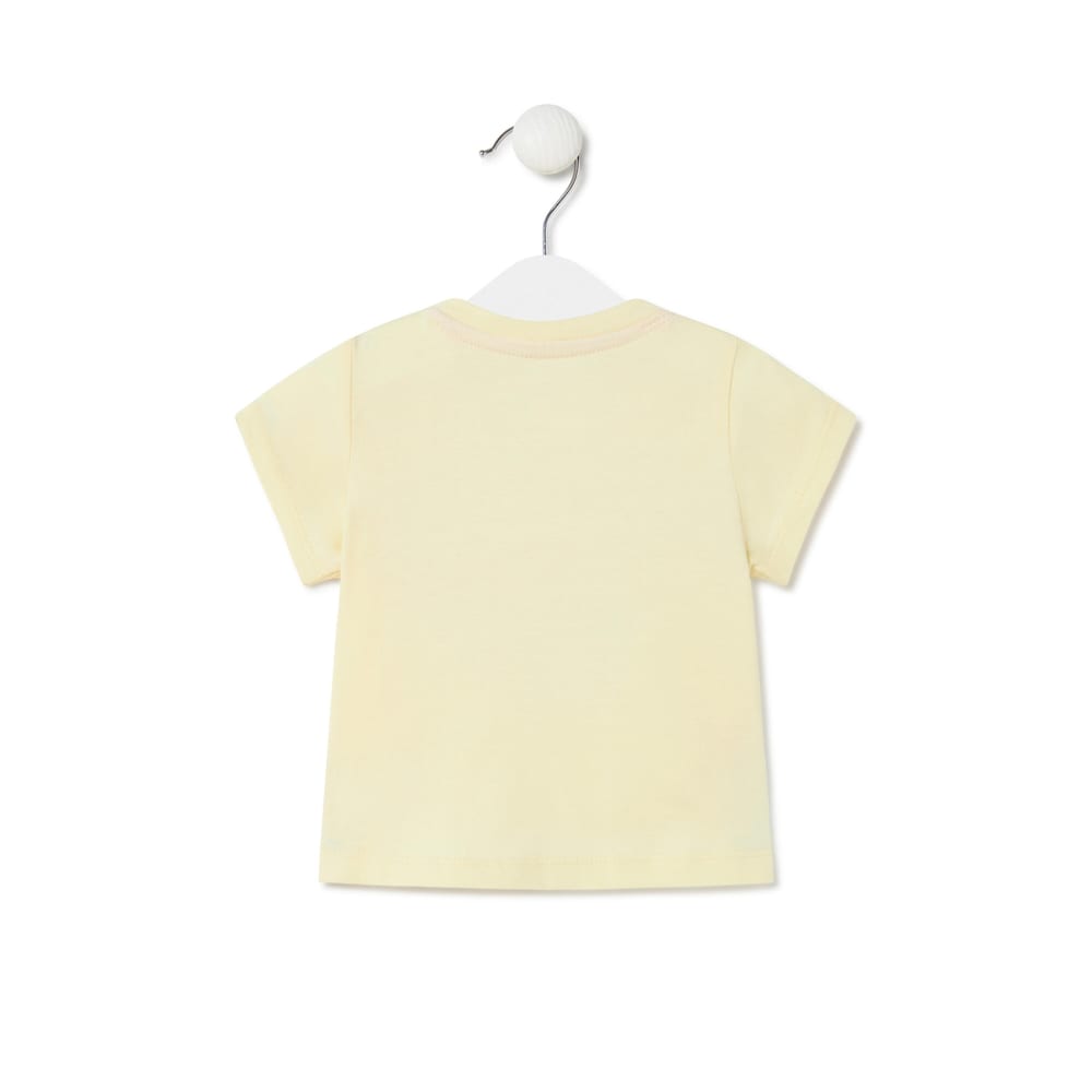 Girl's t-shirt with hearts in Casual yellow