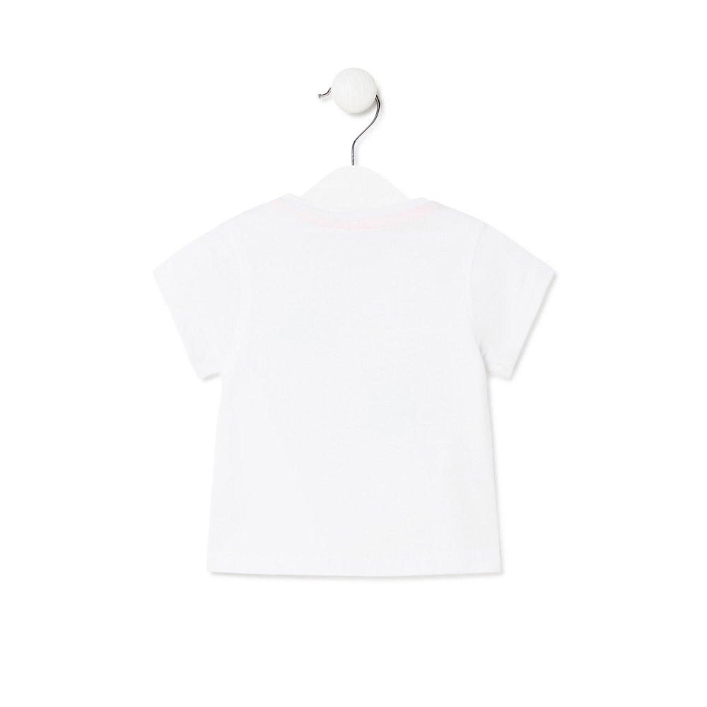 Camiseta de ni&ntilde;a TOUS crew Casual blanca