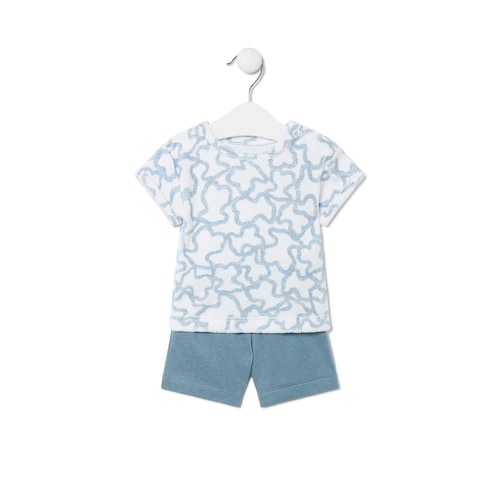 Conjunto de bebé de rizo Kaos azul image number 0