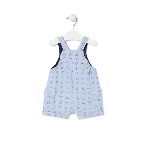 Romper in Boat sky blue