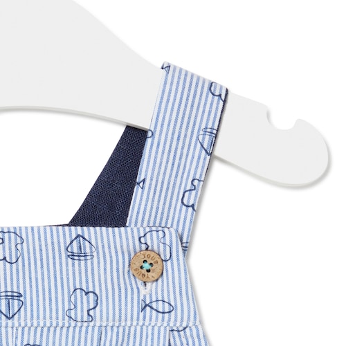 Romper in Boat sky blue