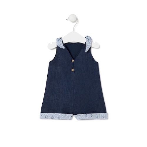 Jardineira Boat azul marinho