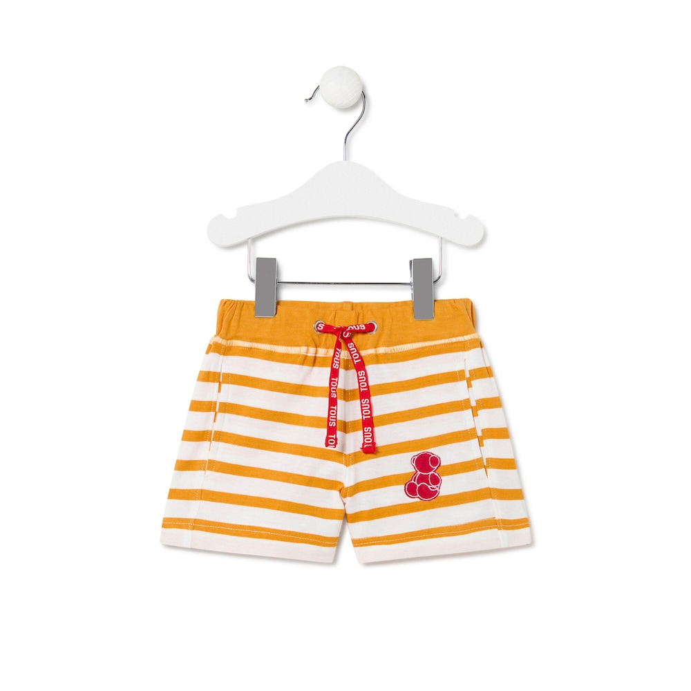 Boys striped Bermudas in Casual yellow