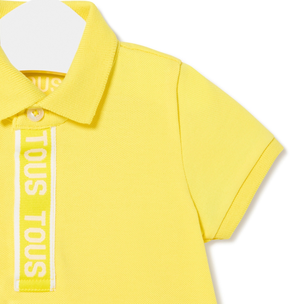 Piqu&eacute; polo t-shirt in Casual yellow