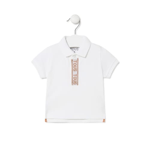Piqu&eacute; polo t-shirt in Casual white image number 0