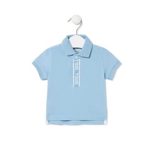 Piqu&eacute; polo t-shirt in Casual sky blue image number 0