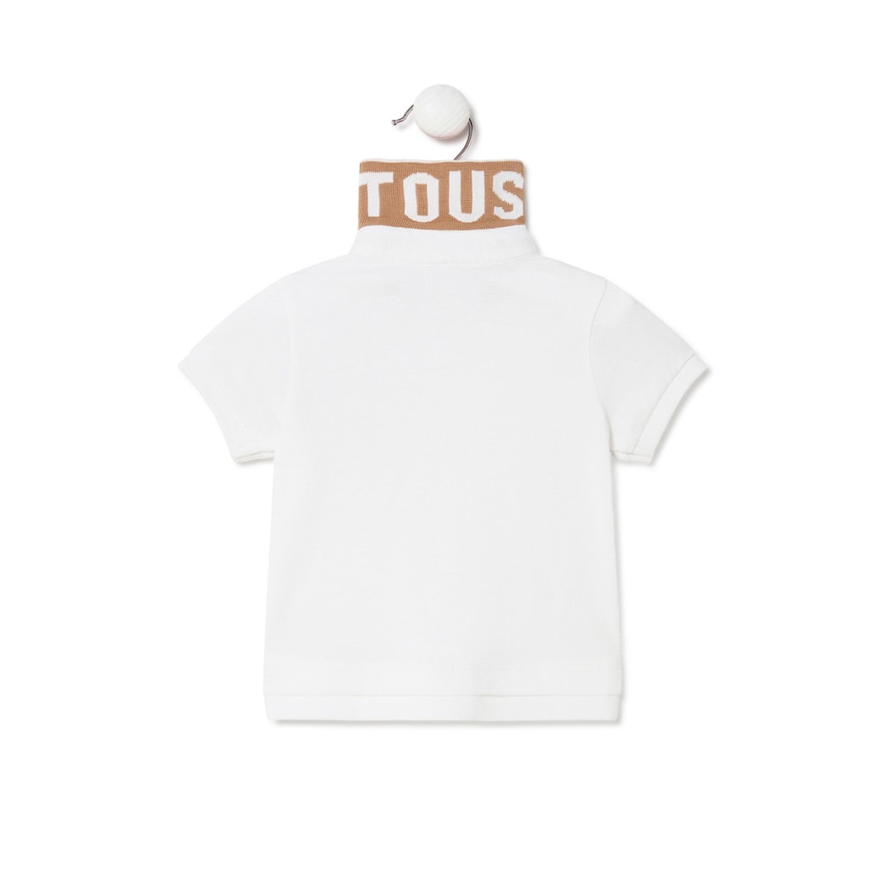 Polo t-shirt in Casual white