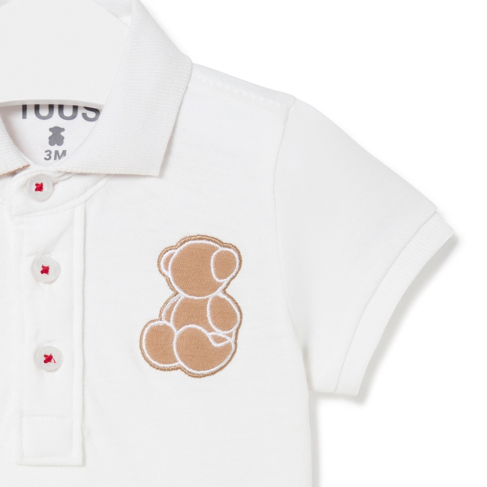 Polo t-shirt in Casual white